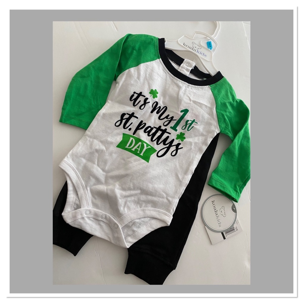 Baby it’s my 1st St. Pattys Day Matching Set koala kids